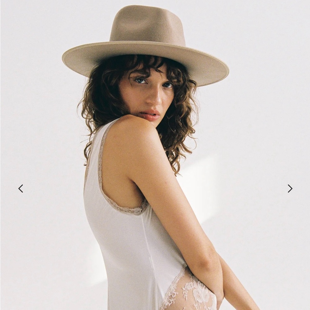 Lack Of Color Cream Wide-Brimmed Hat - Picture 3 of 10